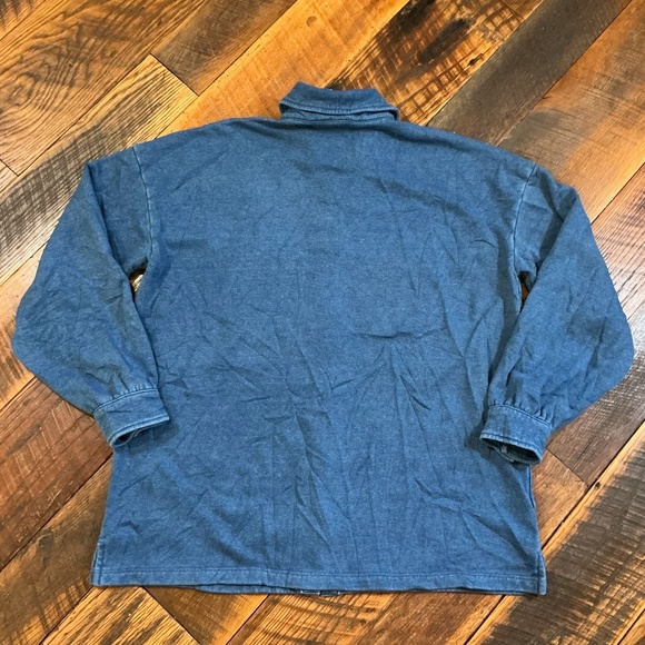 Madewell Indigo Terry Shirt-Jacket Women’s Size S Indigo Blue Denim Look Shacket - Picture 6 of 9